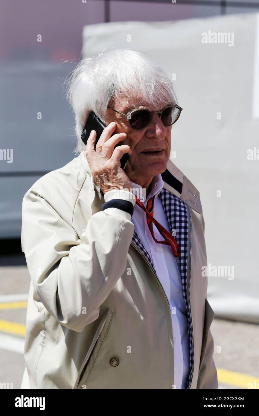 Bernie Ecclestone (GBR). Gran Premio di Spagna, domenica 14 maggio 2017. Barcellona, Spagna. Foto Stock