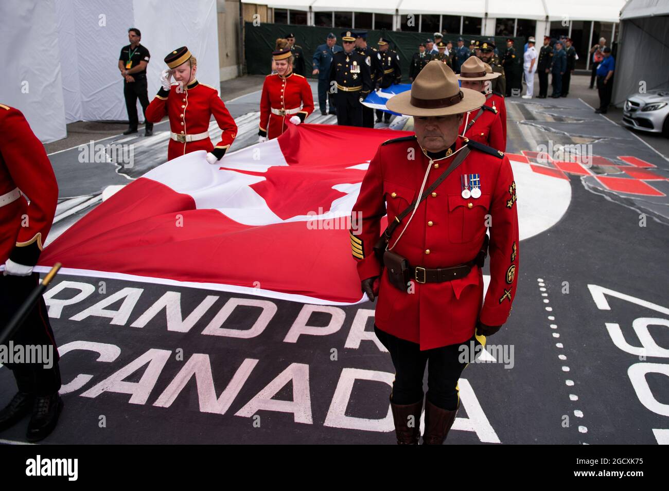 Atmosfera. Gran Premio del Canada, domenica 11 giugno 2017. Montreal, Canada. Foto Stock