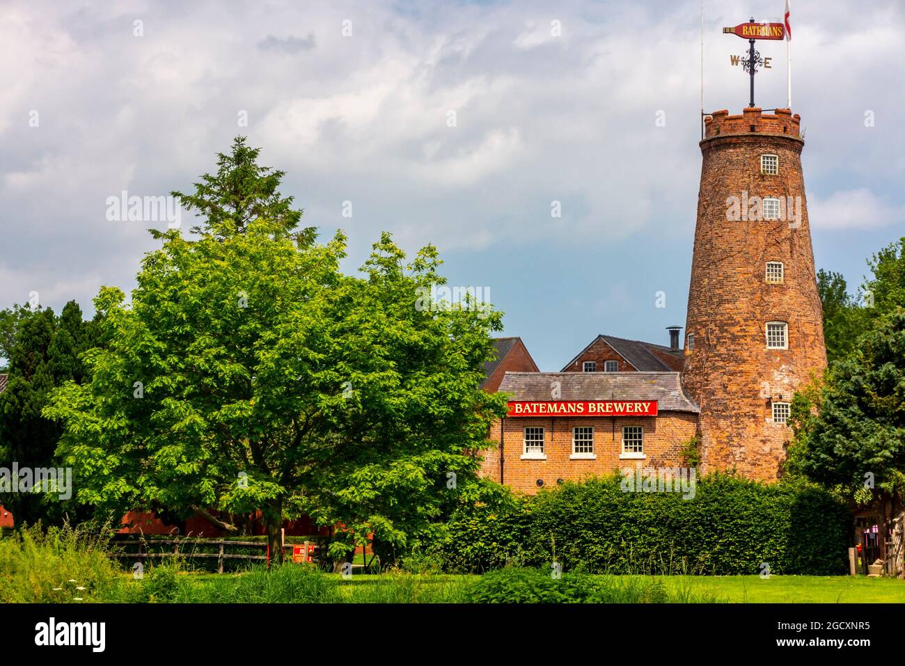 Batemans Brewery al Salem Bridge a Wainfeet All Saints nel Lincolnshire East Midlands Inghilterra Regno Unito dove la birra chiara è stata prodotta dal 1874. Foto Stock