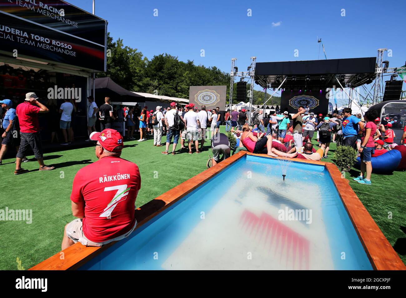 Zona della ventola. Gran Premio di Ungheria, sabato 29 luglio 2017. Budapest, Ungheria. Foto Stock