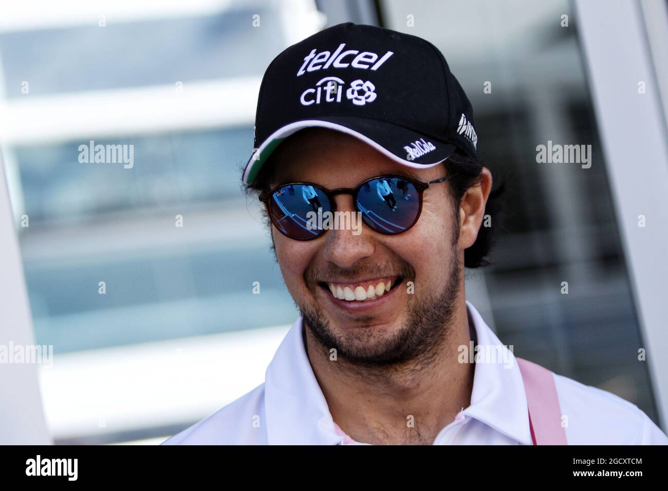 Sergio Perez (MEX) Sahara Force India F1. Gran Premio d'Italia, domenica 3 settembre 2017. Monza Italia. Foto Stock