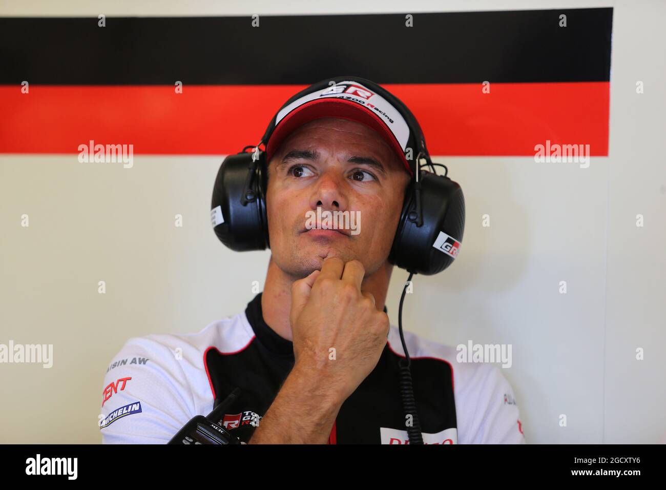 Stephane Sarrazin (fra) Toyota Gazoo Racing. Campionato Mondiale FIA Endurance, Rd 6, 6 ore di circuito delle Americhe. 14-15 settembre 2017. Austin, Texas, Stati Uniti. Foto Stock