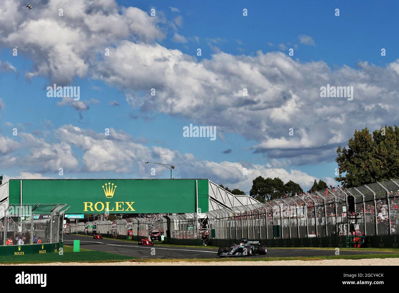 Lewis Hamilton (GBR) Mercedes AMG F1 W09. Gran Premio d'Australia, domenica 25 marzo 2018. Albert Park, Melbourne, Australia. Foto Stock