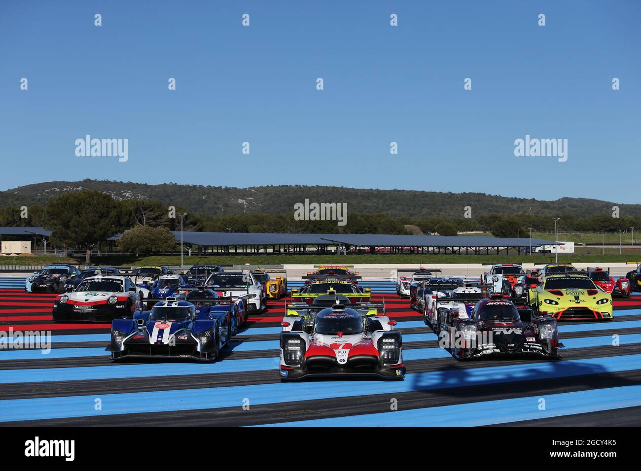 Il campo di 2018. Campionato mondiale di Endurance FIA, giornate ufficiali di test 'Prologue', dal 6 al 7 aprile 2018. Paul Ricard, Francia. Foto Stock