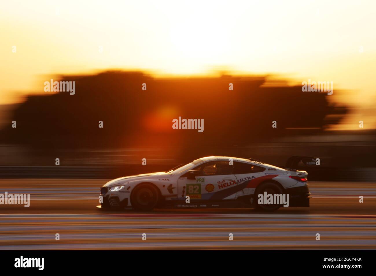 Augusto Farfus (BRA) / Antonio Felix da Costa (por) / Alexander Sims (GBR) / Tom Blomqvist (GBR) 82 BMW Team MTEK, BMW M8 GTE. Campionato mondiale di Endurance FIA, giornate ufficiali di test 'Prologue', dal 6 al 7 aprile 2018. Paul Ricard, Francia. Foto Stock