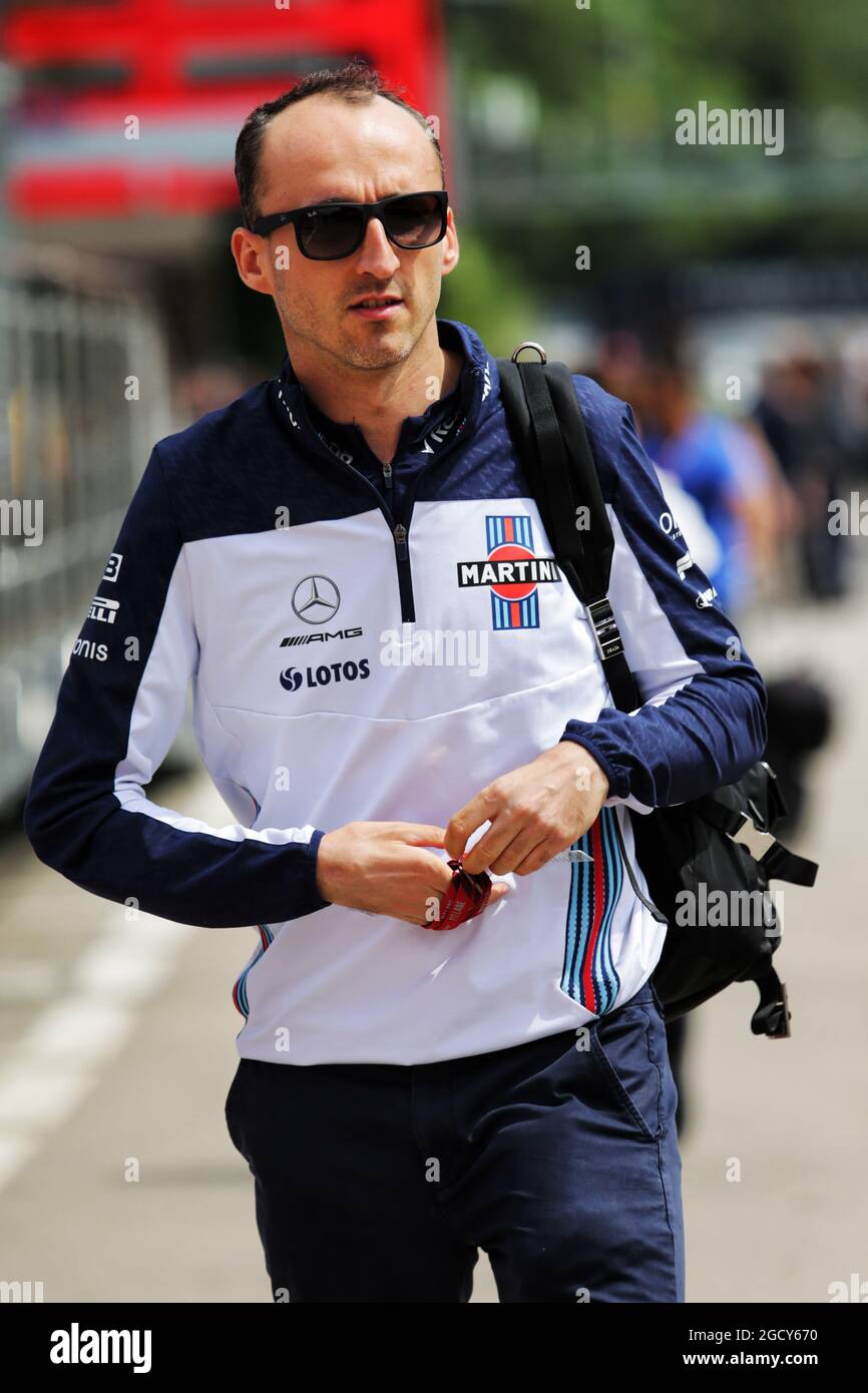Robert Kubica (POL) Williams Reserve e Development driver. Gran Premio di Spagna, giovedì 10 maggio 2018. Barcellona, Spagna. Foto Stock