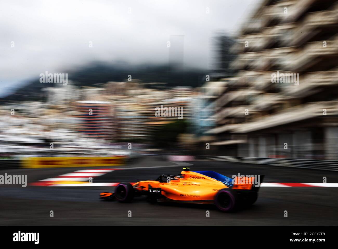 Stoffel Vandoorne (bel) McLaren MCL33. Gran Premio di Monaco, giovedì 24 maggio 2018. Monte Carlo, Monaco. Foto Stock