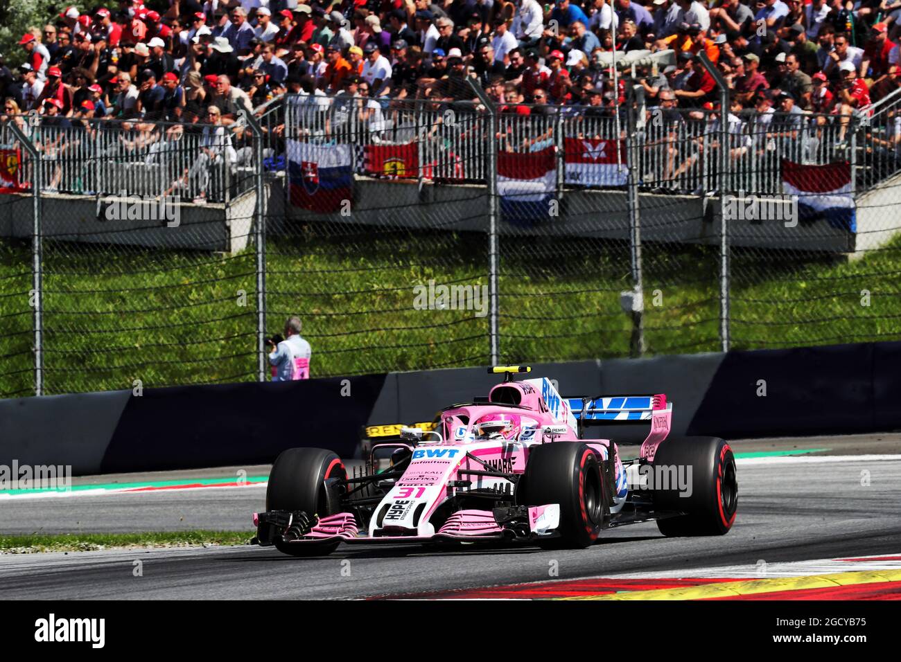 Esteban OCON (fra) Sahara Force India F1 VJM11. Foto Stock