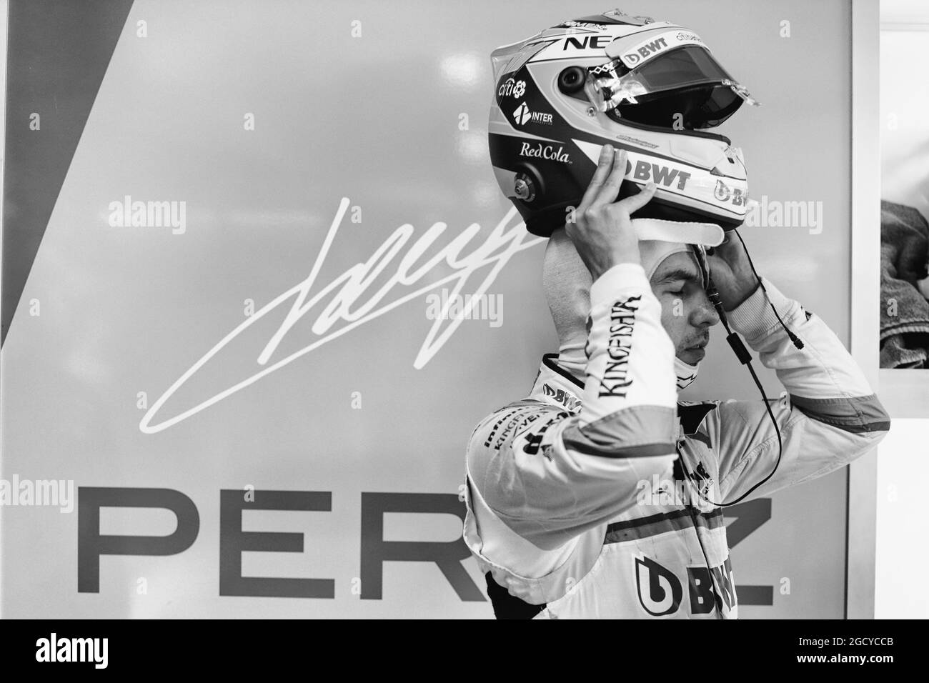 Sergio Perez (MEX) Sahara Force India F1. Gran Premio di Germania, venerdì 20 luglio 2018. Hockenheim, Germania. Foto Stock