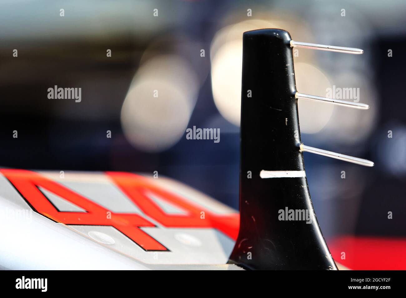 Mercedes AMG F1 W09 di Lewis Hamilton (GBR) - tubi pitot. Gran Premio d'Italia, giovedì 30 agosto 2018. Monza Italia. Foto Stock