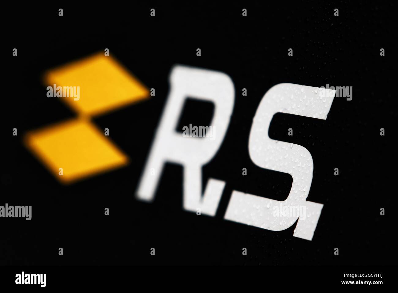 Logo del Team Renault Sport F1. Gran Premio del Giappone, sabato 6 ottobre 2018. Suzuka, Giappone. Foto Stock