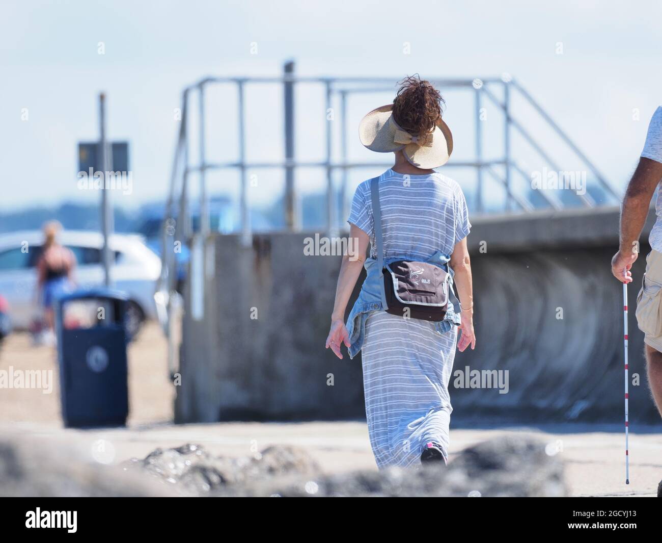 Sheerness, Kent, Regno Unito. 10 agosto 2021. Regno Unito Meteo: Un pomeriggio di sole a Sheerness, Kent. Credit: James Bell/Alamy Live News Foto Stock