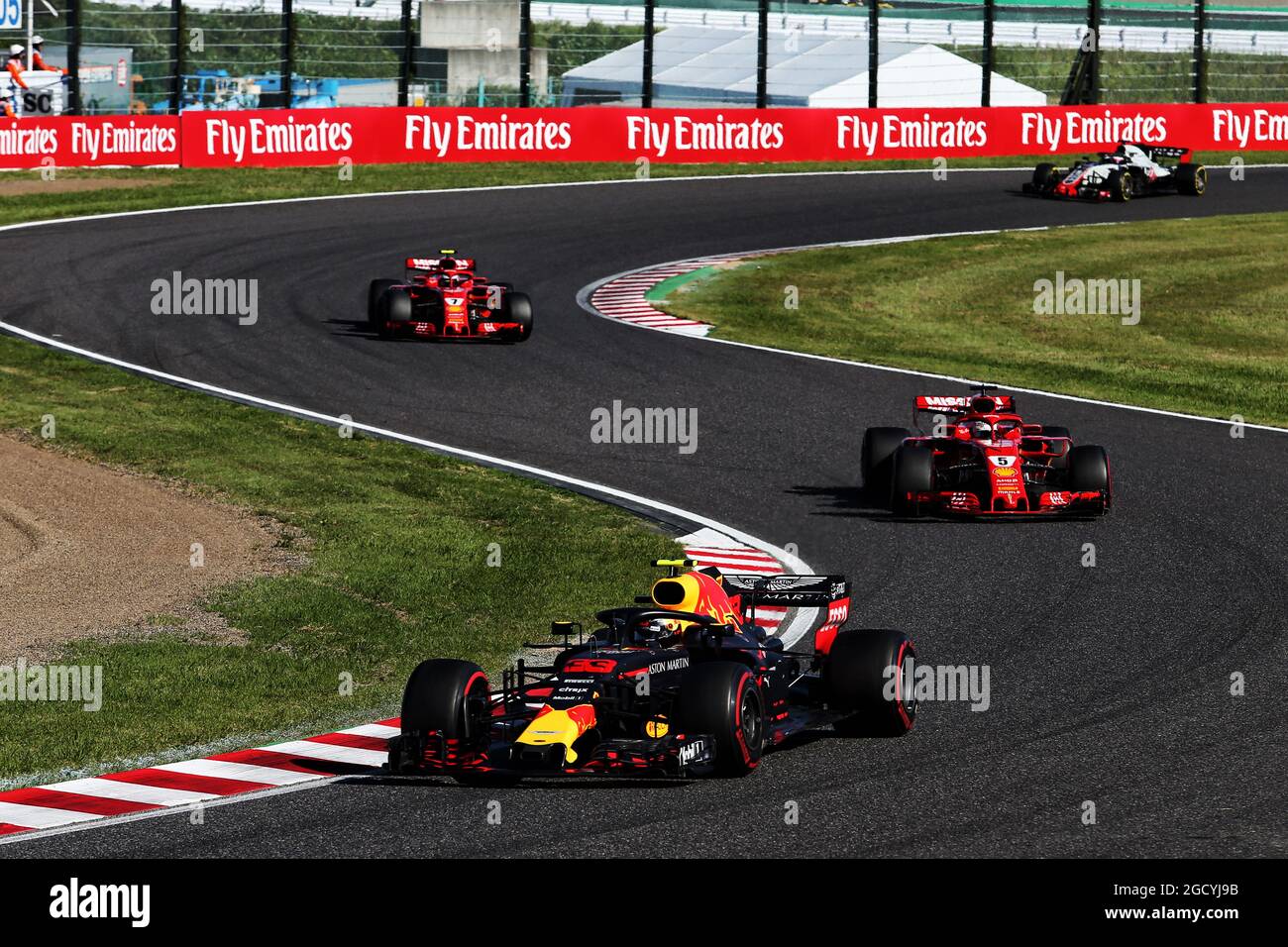 Max Verstappen (NLD) Red Bull Racing RB14. Gran Premio del Giappone, domenica 7 ottobre 2018. Suzuka, Giappone. Foto Stock