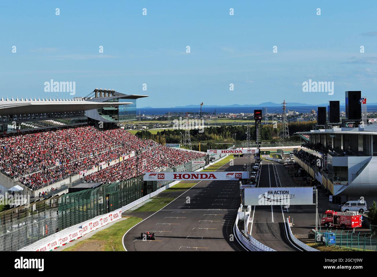 Daniel Ricciardo (AUS) Red Bull Racing RB14. Gran Premio del Giappone, domenica 7 ottobre 2018. Suzuka, Giappone. Foto Stock