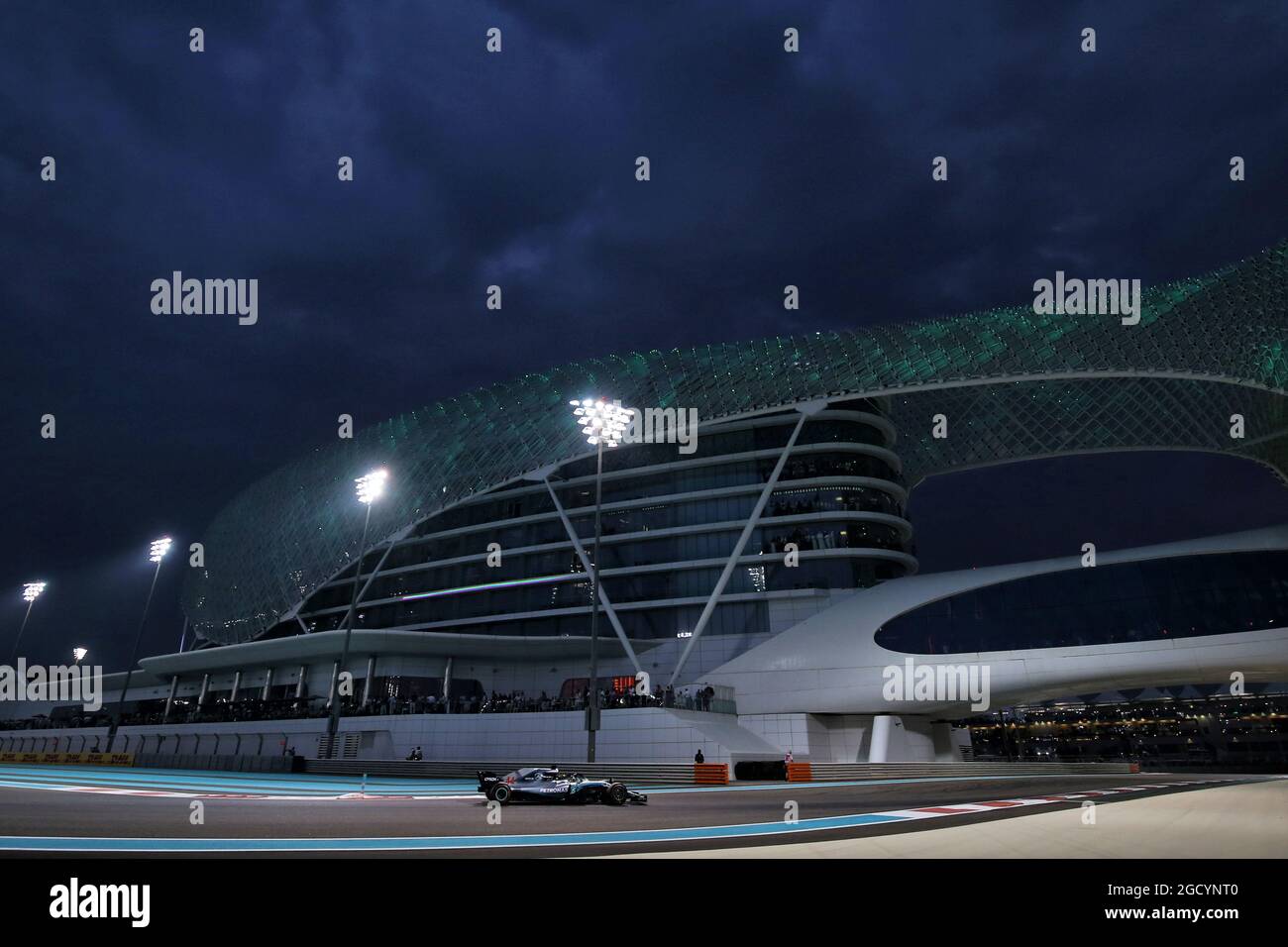 Lewis Hamilton (GBR) Mercedes AMG F1 W09. Gran Premio di Abu Dhabi, domenica 25 novembre 2018. Yas Marina Circuit, Abu Dhabi, Emirati Arabi Uniti. Foto Stock