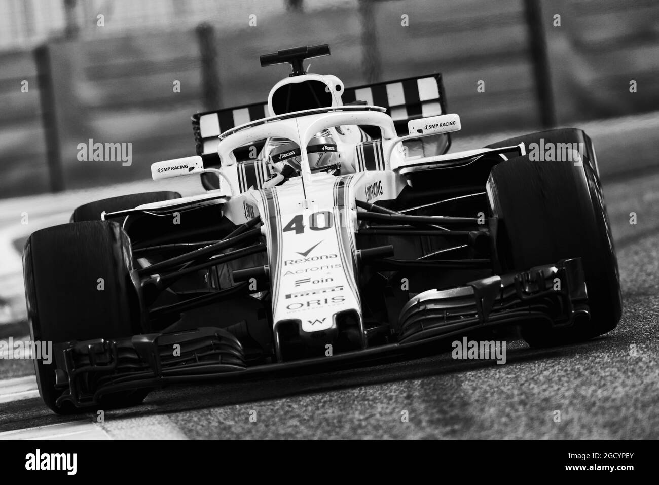 Robert Kubica (POL) Williams FW41. Test di Formula uno, mercoledì 28 novembre 2018. Yas Marina Circuit, Abu Dhabi, Emirati Arabi Uniti. Foto Stock