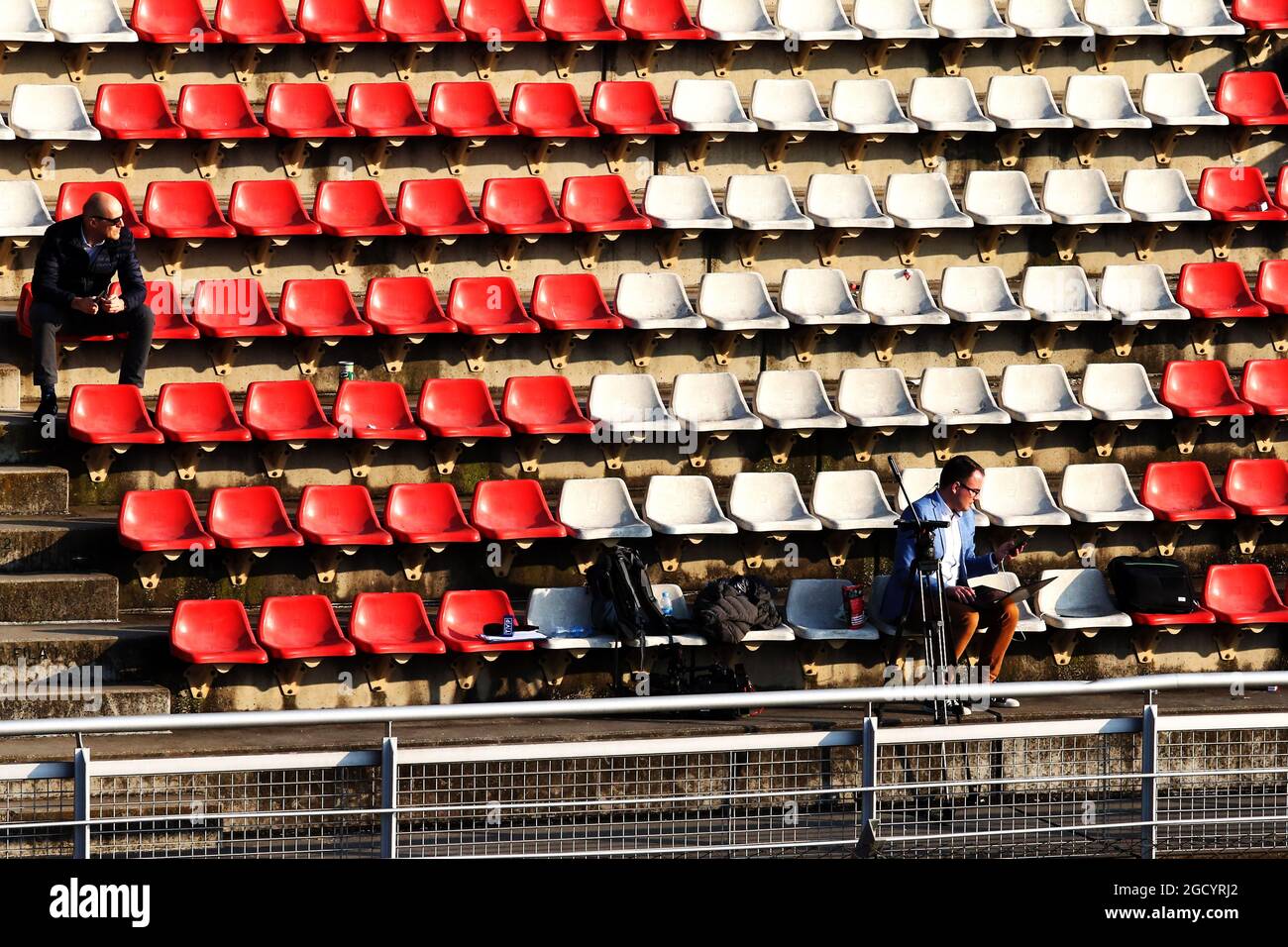 Granstand. Test di Formula uno, giorno 4, giovedì 21 febbraio 2019. Barcellona, Spagna. Foto Stock