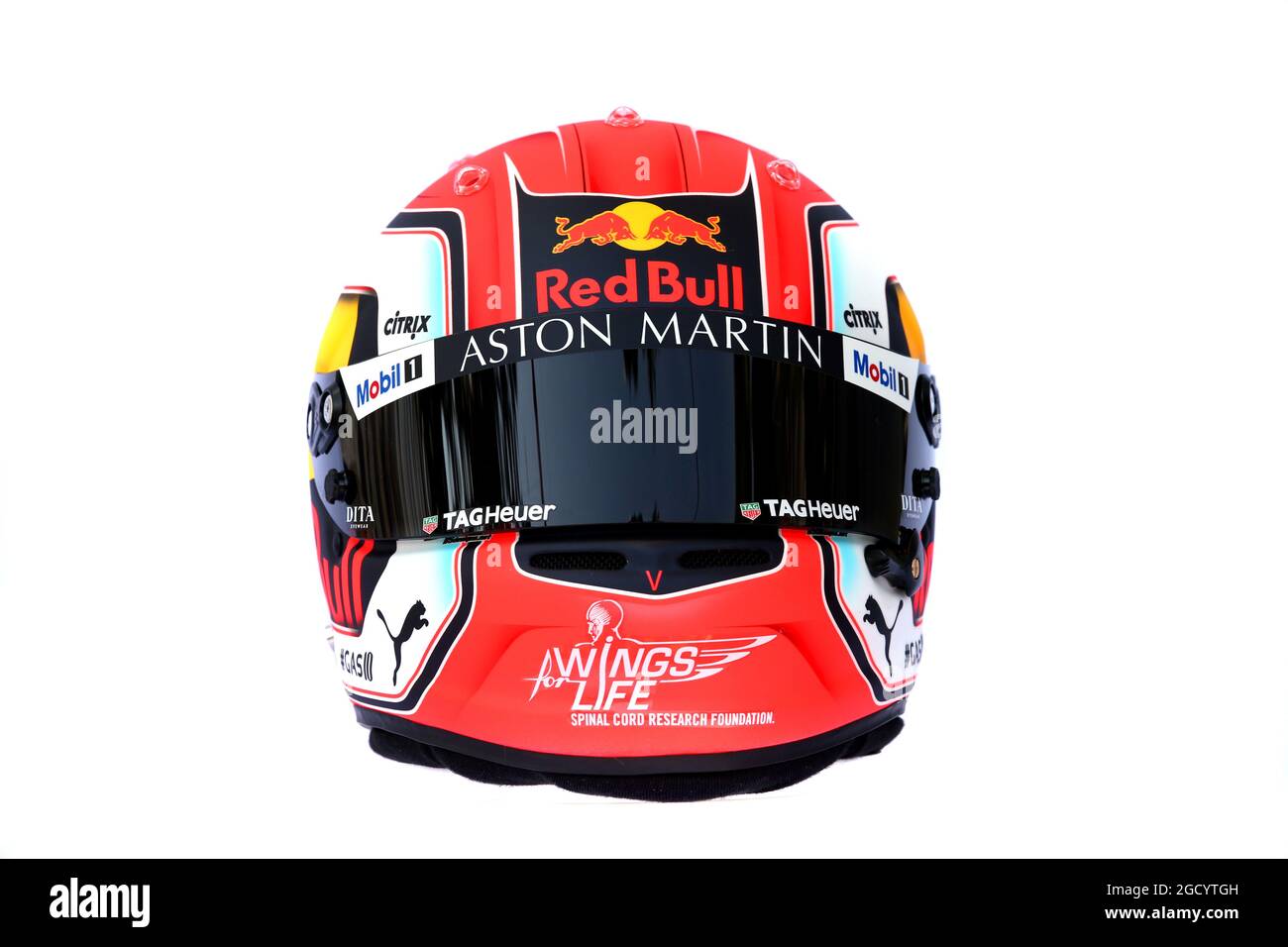 Il casco di Pierre Gasly (fra) Red Bull Racing. Gran Premio d'Australia, giovedì 14 marzo 2019. Albert Park, Melbourne, Australia. Foto Stock