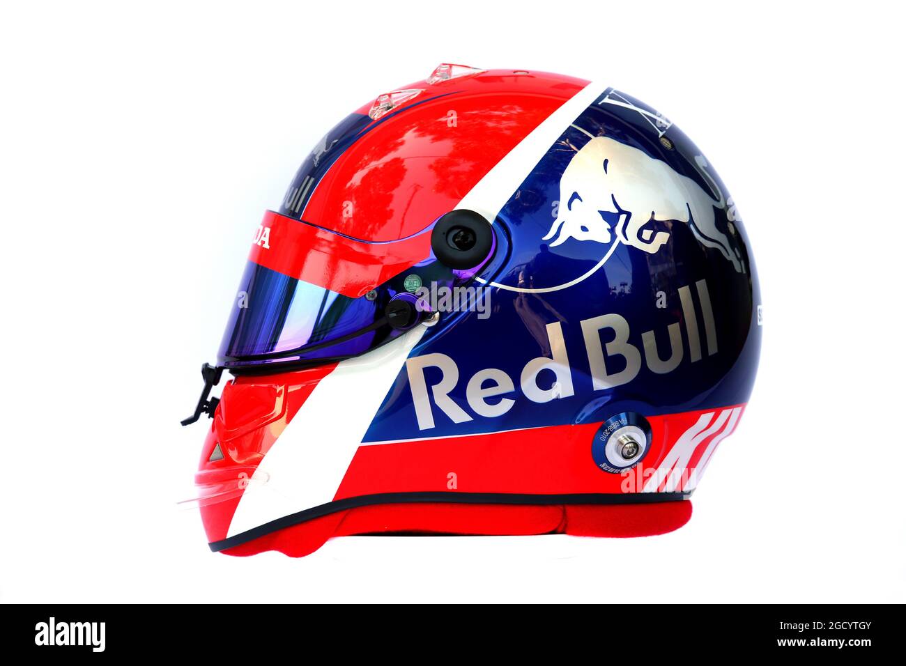 Il casco di Daniil Kvyat (RUS) Scuderia Toro Rosso. Gran Premio d'Australia, giovedì 14 marzo 2019. Albert Park, Melbourne, Australia. Foto Stock