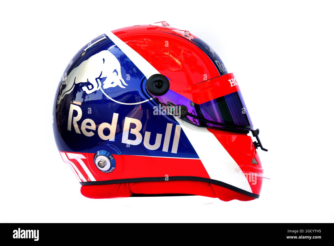 Il casco di Daniil Kvyat (RUS) Scuderia Toro Rosso. Gran Premio d'Australia, giovedì 14 marzo 2019. Albert Park, Melbourne, Australia. Foto Stock