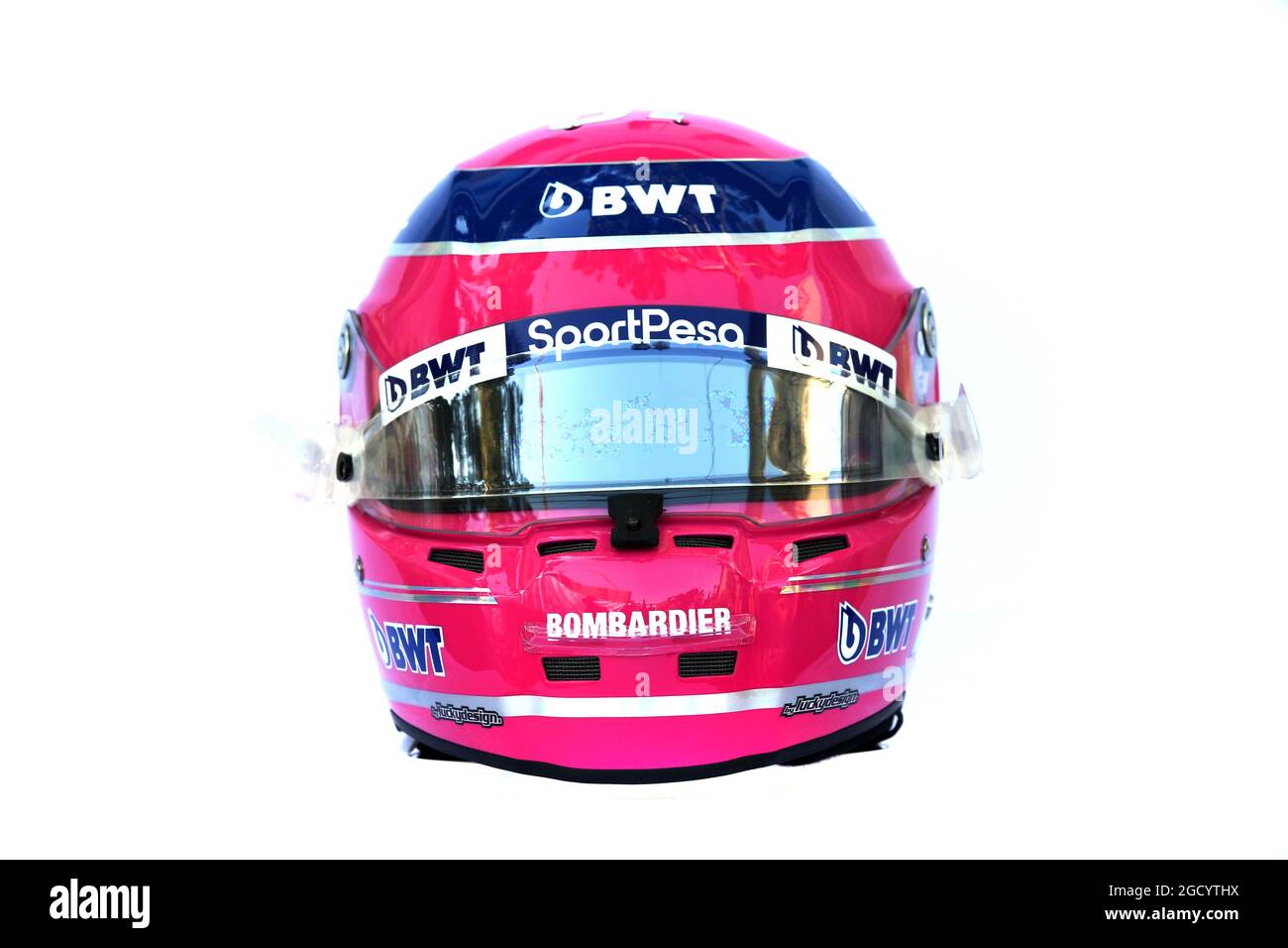 Il casco del team di Formula 1 di Lance Stroll CDN Racing Point. Gran Premio d Australia giovedi 14 marzo 2019. Albert Park Melbourne Australia Foto stock Alamy