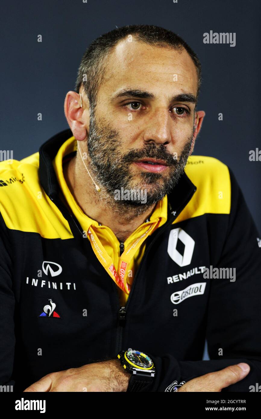 Cyril Abiteboul (fra) Direttore Generale Renault Sport F1 alla Conferenza Stampa della FIA. Gran Premio d'Australia, venerdì 15 marzo 2019. Albert Park, Melbourne, Australia. Foto Stock