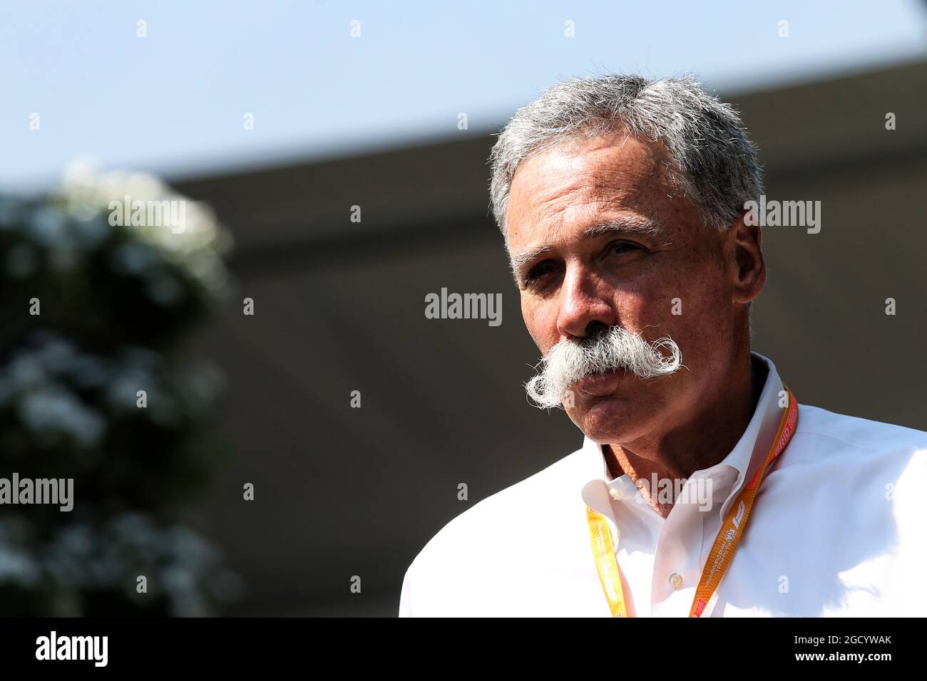Chase Carey (USA) Presidente del Gruppo Formula uno. Gran Premio d'Australia, domenica 17 marzo 2019. Albert Park, Melbourne, Australia. Foto Stock