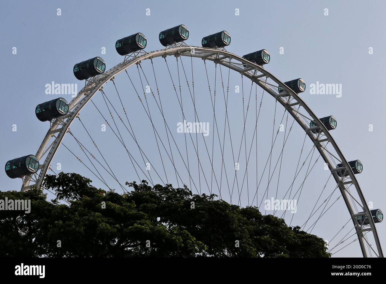 Circuito atmosfera - Singapore Flyer. Gran Premio di Singapore, sabato 21 settembre 2019. Circuito Marina Bay Street, Singapore. Foto Stock