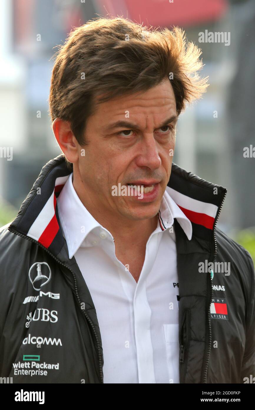 Toto Wolff (GER), azionista e Direttore Esecutivo di Mercedes AMG F1. Gran Premio del Messico, venerdì 25 ottobre 2019. Città del Messico, Messico. Foto Stock