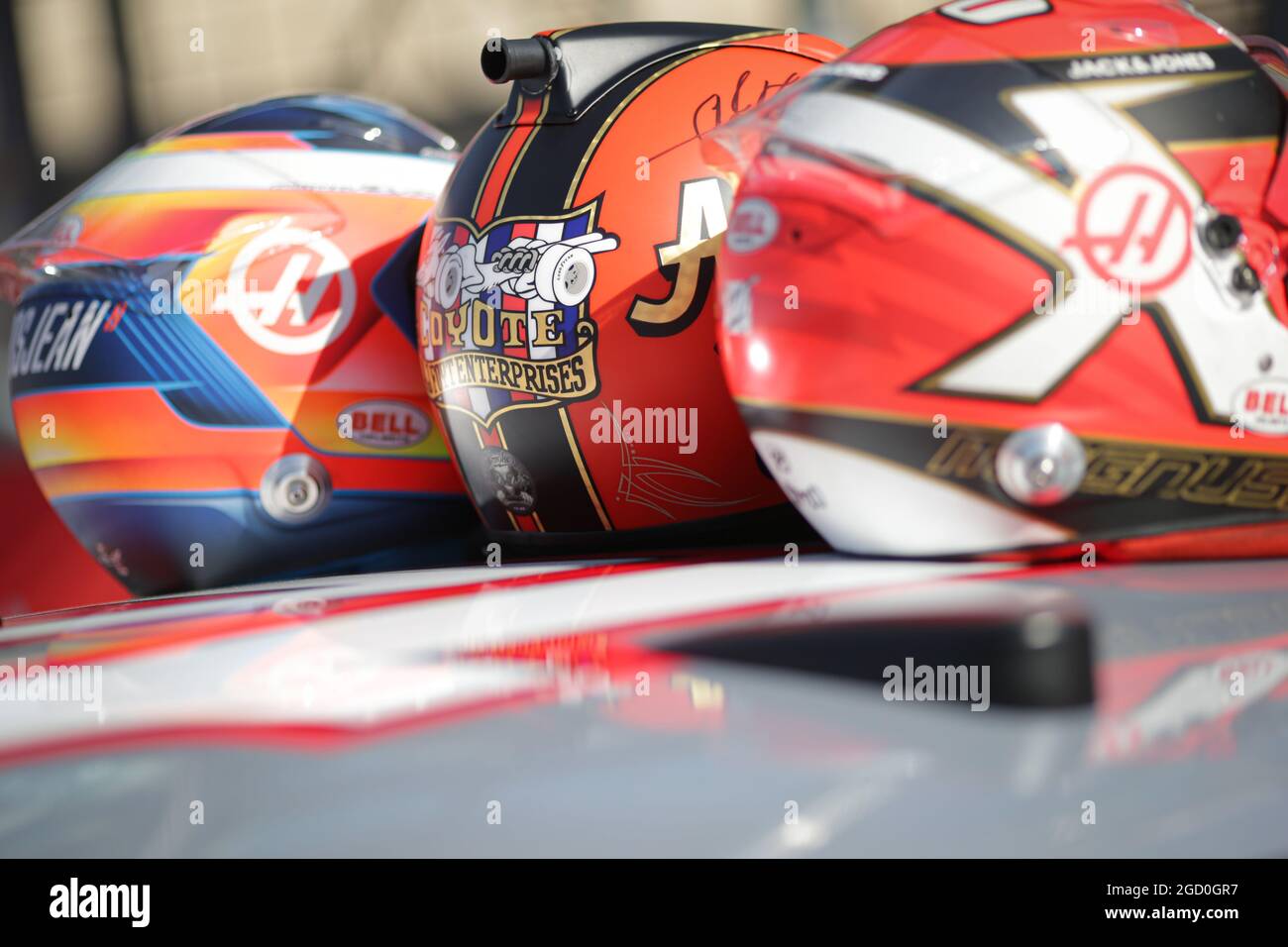 Il casco di Tony Stewart (USA) NASCAR driver. Gran Premio degli Stati  Uniti, giovedì 31 ottobre 2019. Circuito delle Americhe, Austin, Texas, USA  Foto stock - Alamy