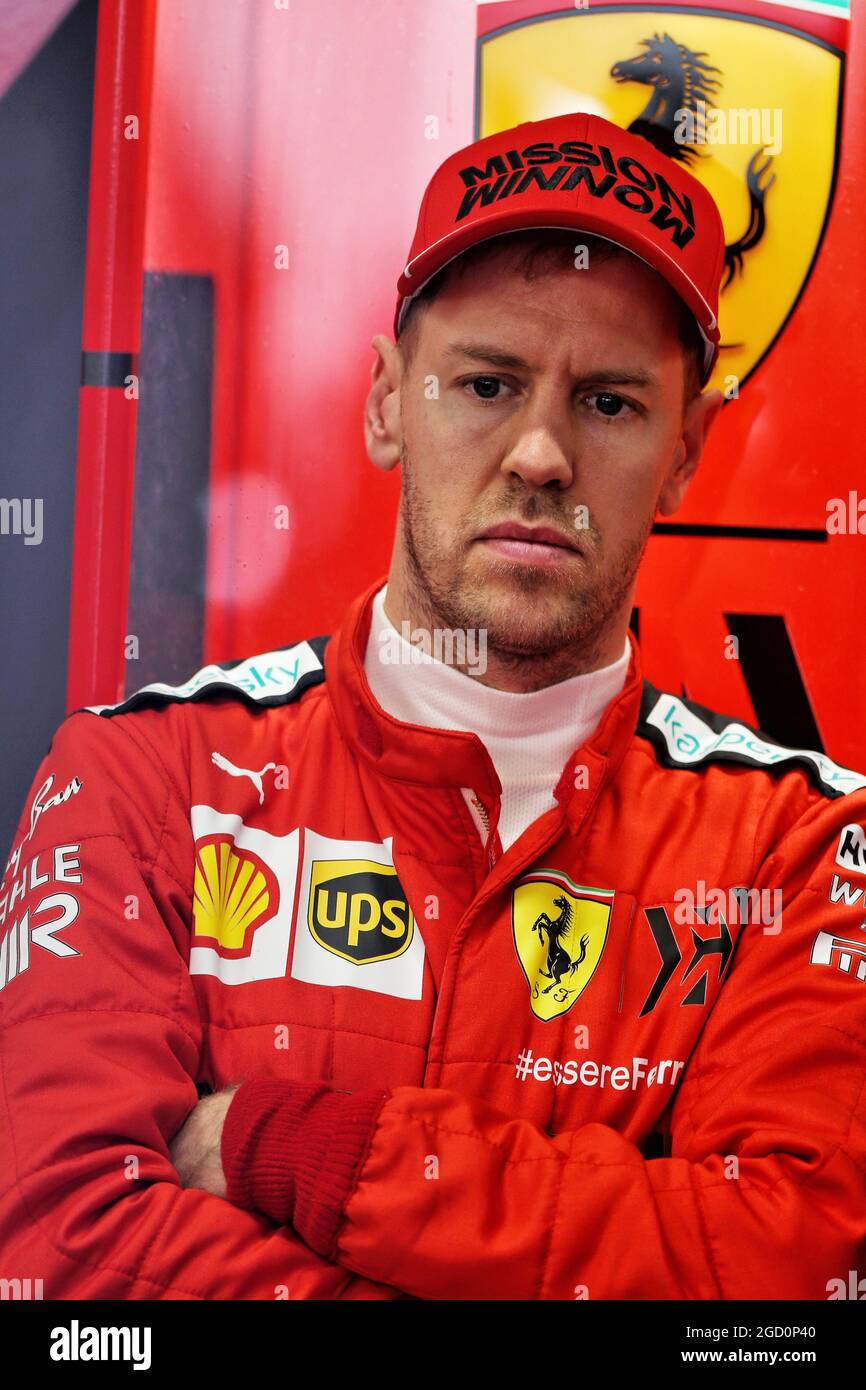 Sebastian Vettel (GER) Ferrari. Test di Formula uno, giorno 3, venerdì 21 febbraio 2020. Barcellona, Spagna. Foto Stock