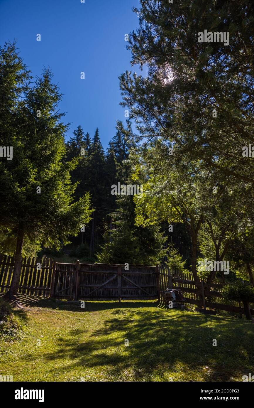 Splendida vista sulle montagne di Hasmas, Romania Foto Stock