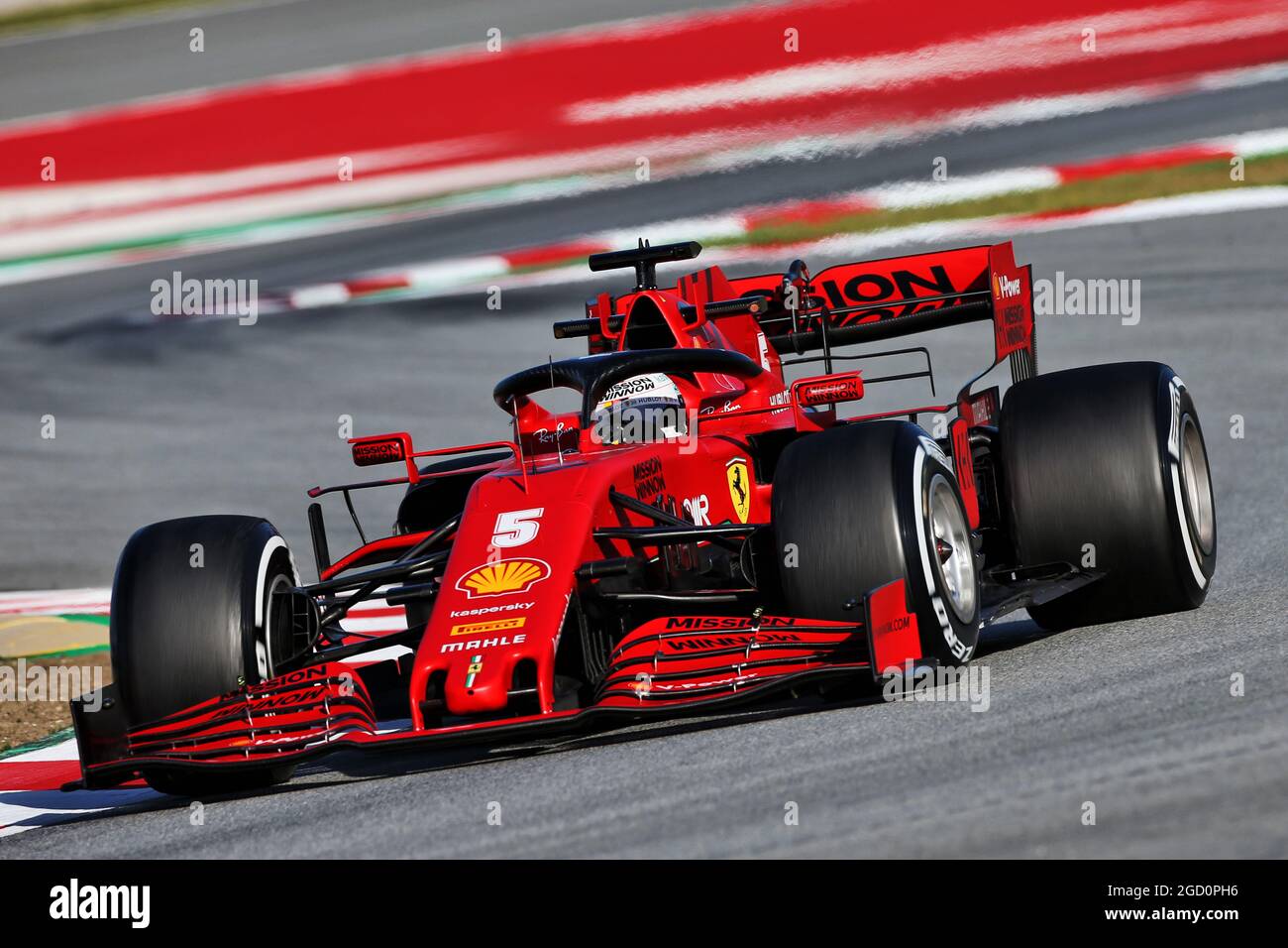 Sebastian Vettel (GER) Ferrari SF1000. Test di Formula uno, giorno 2, giovedì 27 febbraio 2020. Barcellona, Spagna. Foto Stock