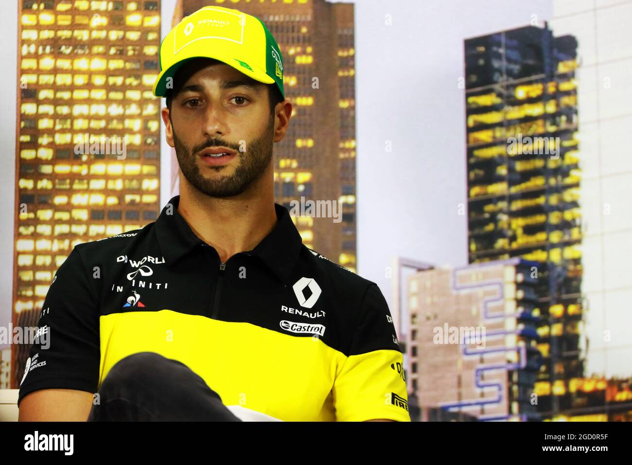 Daniel Ricciardo (AUS) il Team Renault F1 alla conferenza stampa della FIA. Gran Premio d'Australia, giovedì 12 marzo 2020. Albert Park, Melbourne, Australia. Foto Stock