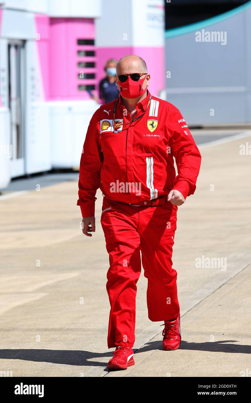 Luca Colajanni (ITA) responsabile comunicazione Ferrari. Gran Premio di Gran Bretagna, domenica 2 agosto 2020. Silverstone, Inghilterra. Foto Stock