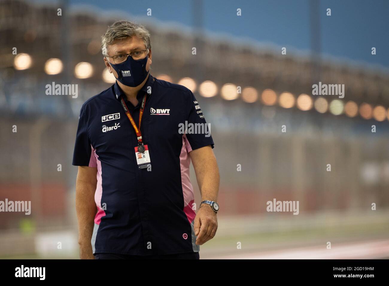 Otmar Szafnauer (USA) Racing Point F1 Team Principal e CEO. Gran Premio del Bahrain, sabato 28 novembre 2020. Sakhir, Bahrein. Foto Stock