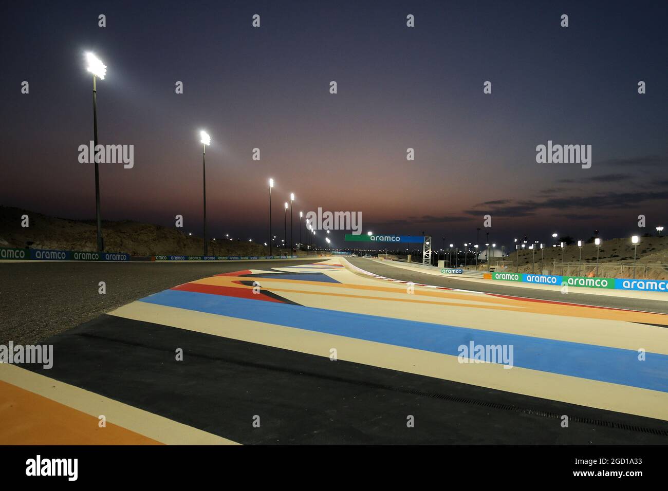 Dettaglio del circuito. Gran Premio di Sakhir, giovedì 3 dicembre 2020. Sakhir, Bahrein. Foto Stock