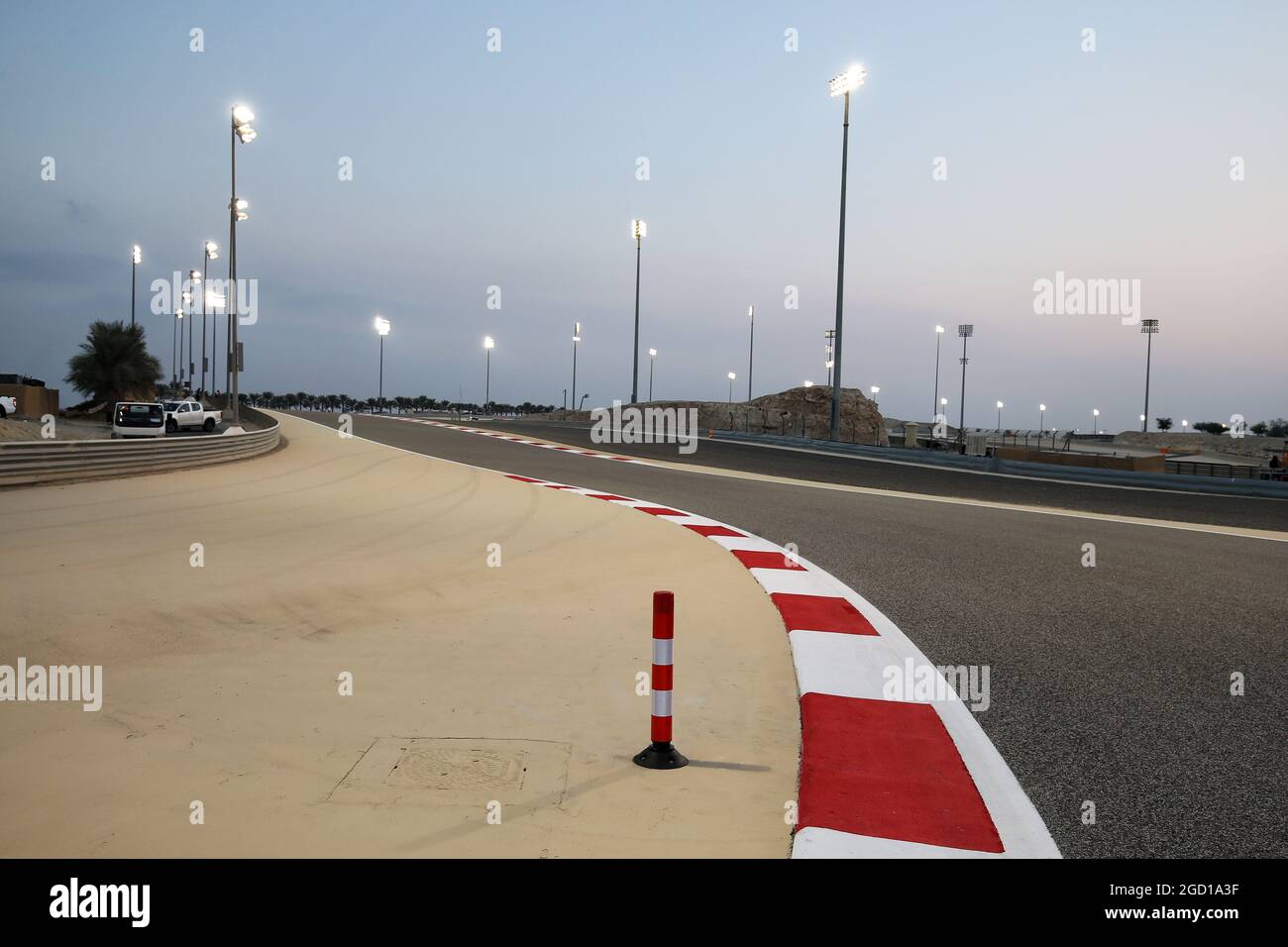 Dettaglio del circuito. Gran Premio di Sakhir, giovedì 3 dicembre 2020. Sakhir, Bahrein. Foto Stock