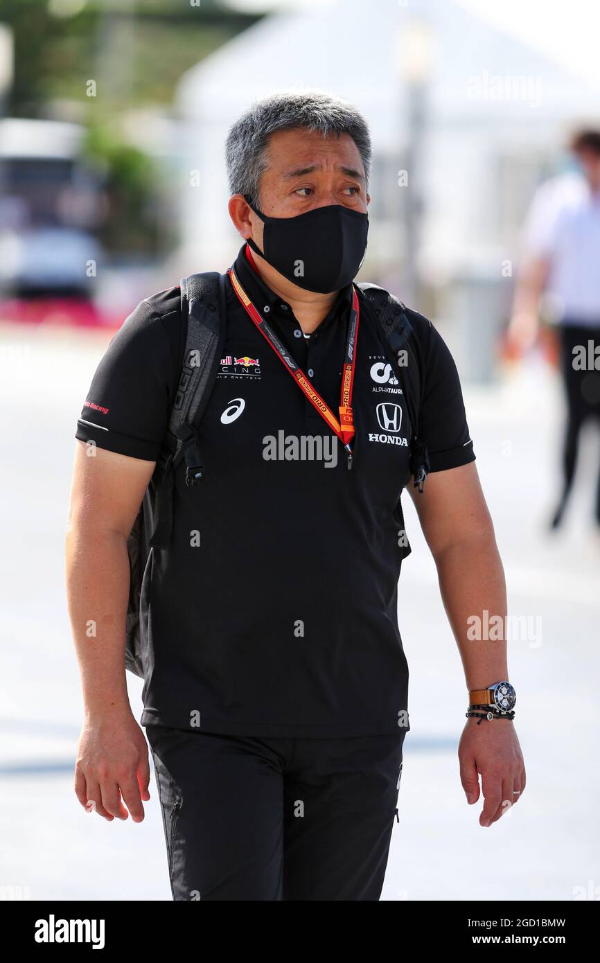 Masashi Yamoto (JPN) Amministratore Delegato Honda Racing F1. Gran Premio di Abu Dhabi, venerdì 11 dicembre 2020. Yas Marina Circuit, Abu Dhabi, Emirati Arabi Uniti. Foto Stock