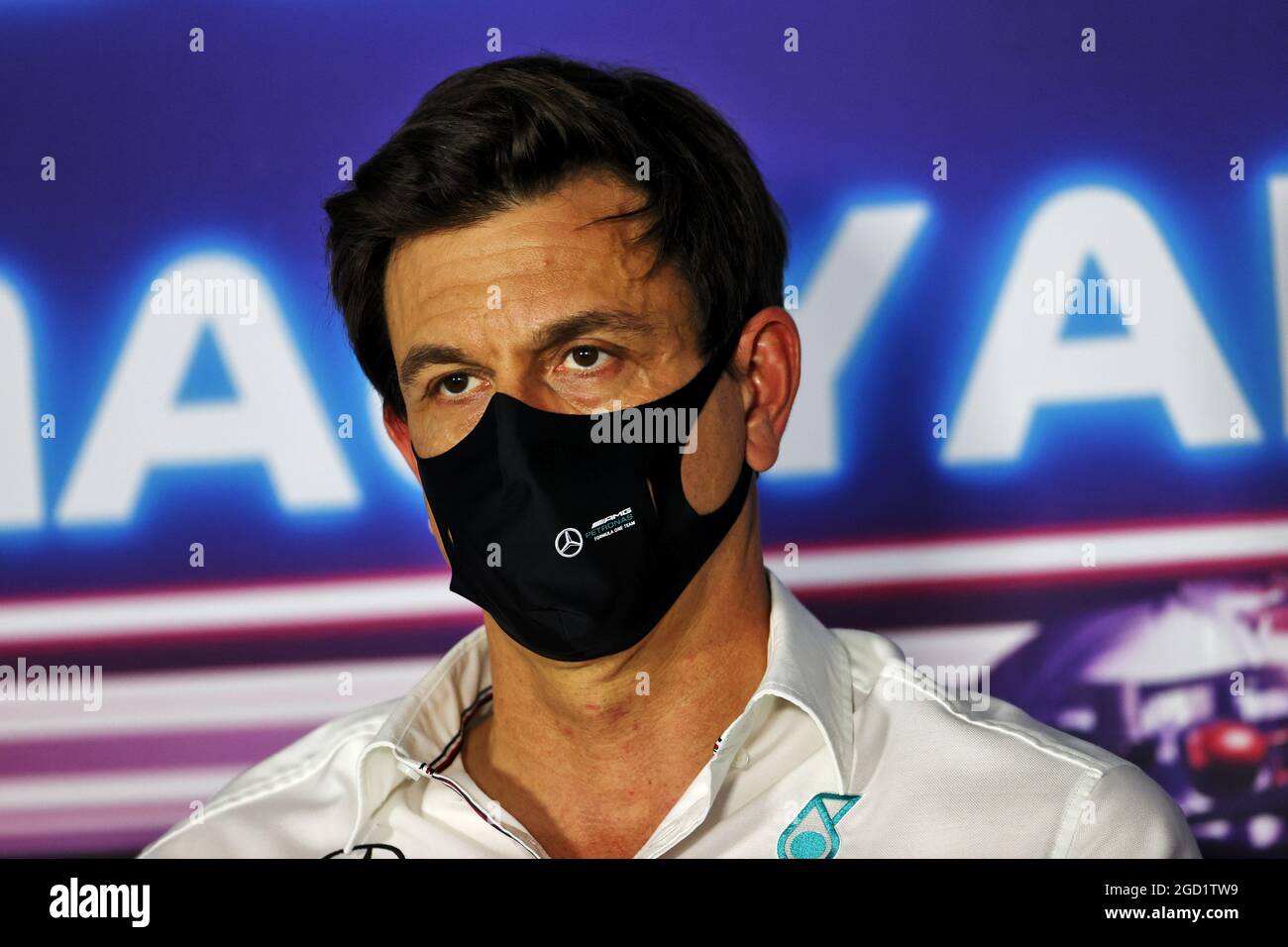 Toto Wolff (GER), azionista e Direttore Esecutivo di Mercedes AMG F1 alla Conferenza stampa della FIA. Gran Premio di Ungheria, venerdì 30 luglio 2021. Budapest, Ungheria. Foto Stock