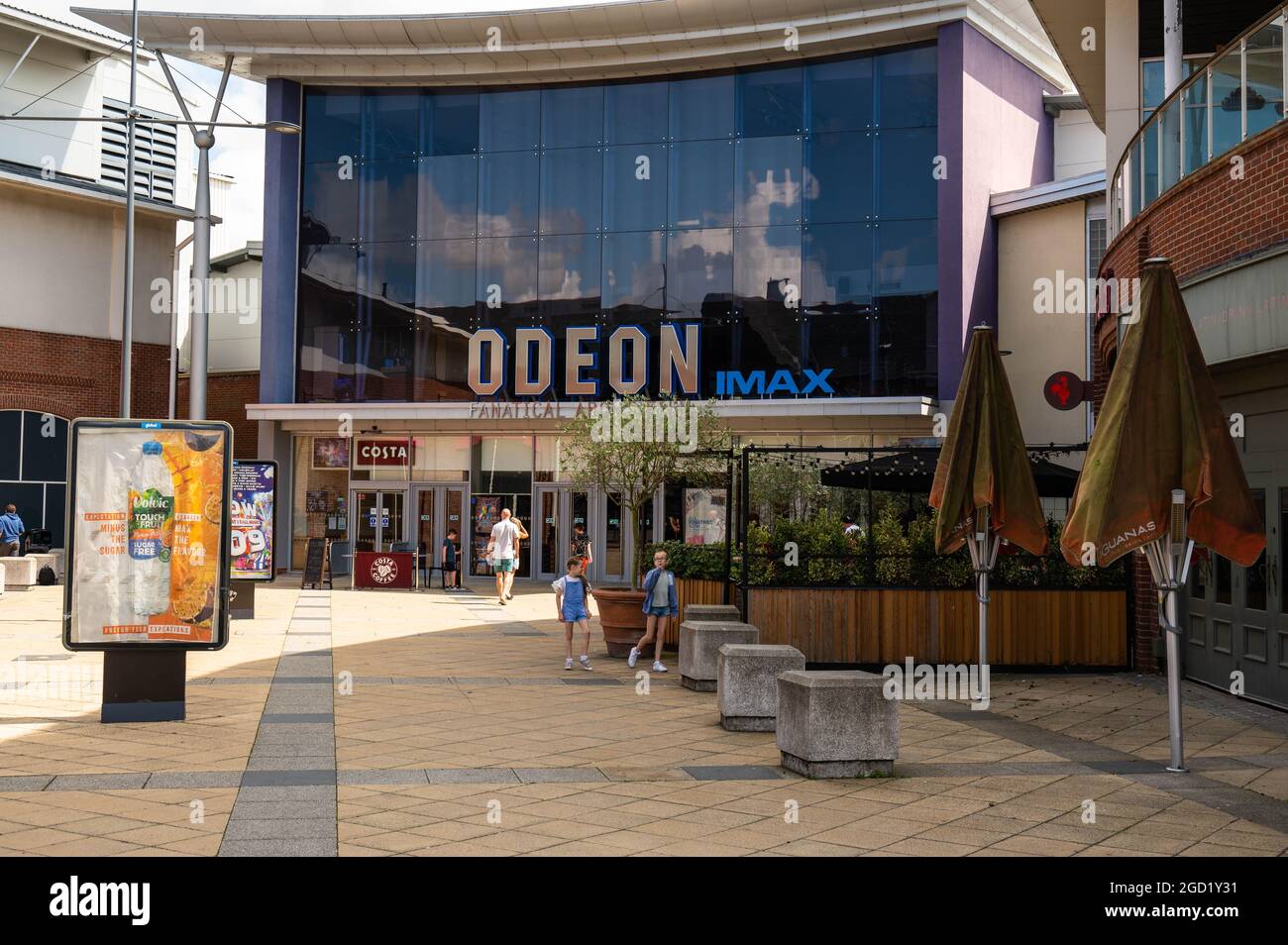 Una vista del cinema Odeon sul lungofiume complesso di svago Norwich Foto Stock