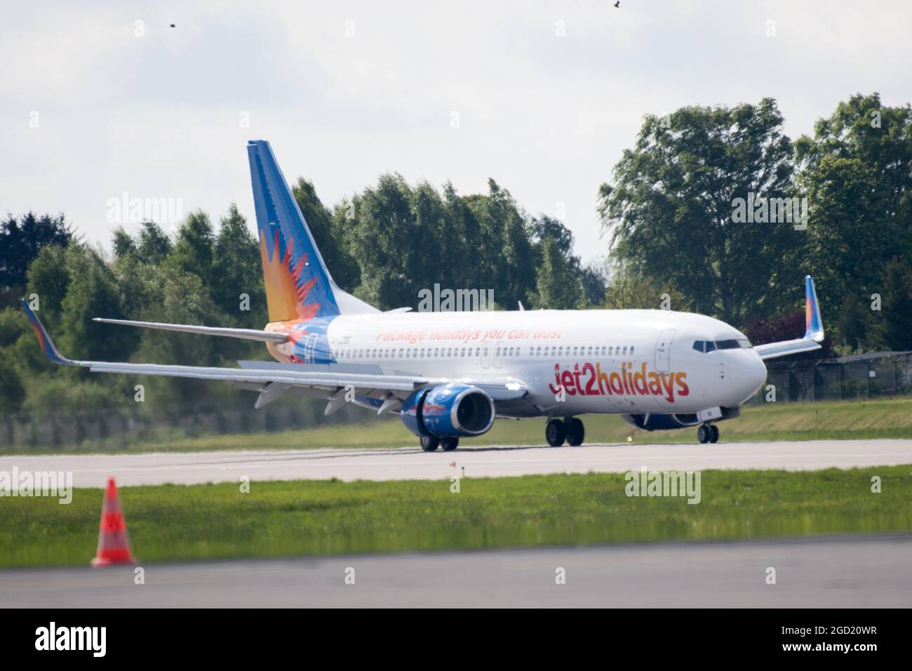 Boeing 737-8MG a basso costo Jet2.com compagnie aeree a Danzica, Polonia. 26 Maggio 2021 © Wojciech Strozyk / Alamy Stock Photo *** Local Caption *** Foto Stock