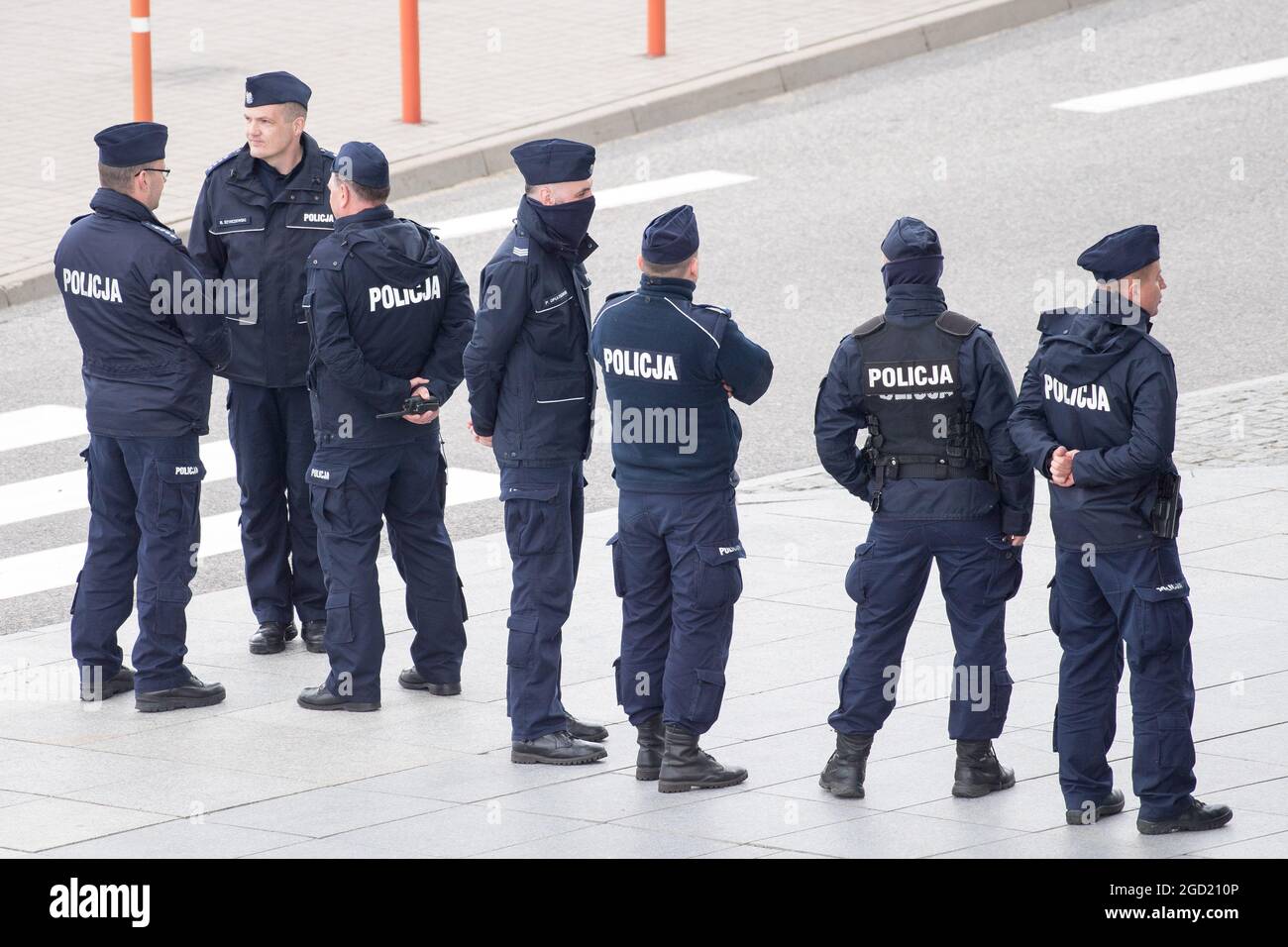 Polizia polacca a Gdansk, Polonia. 26 Maggio 2021 © Wojciech Strozyk / Alamy Stock Photo Foto Stock