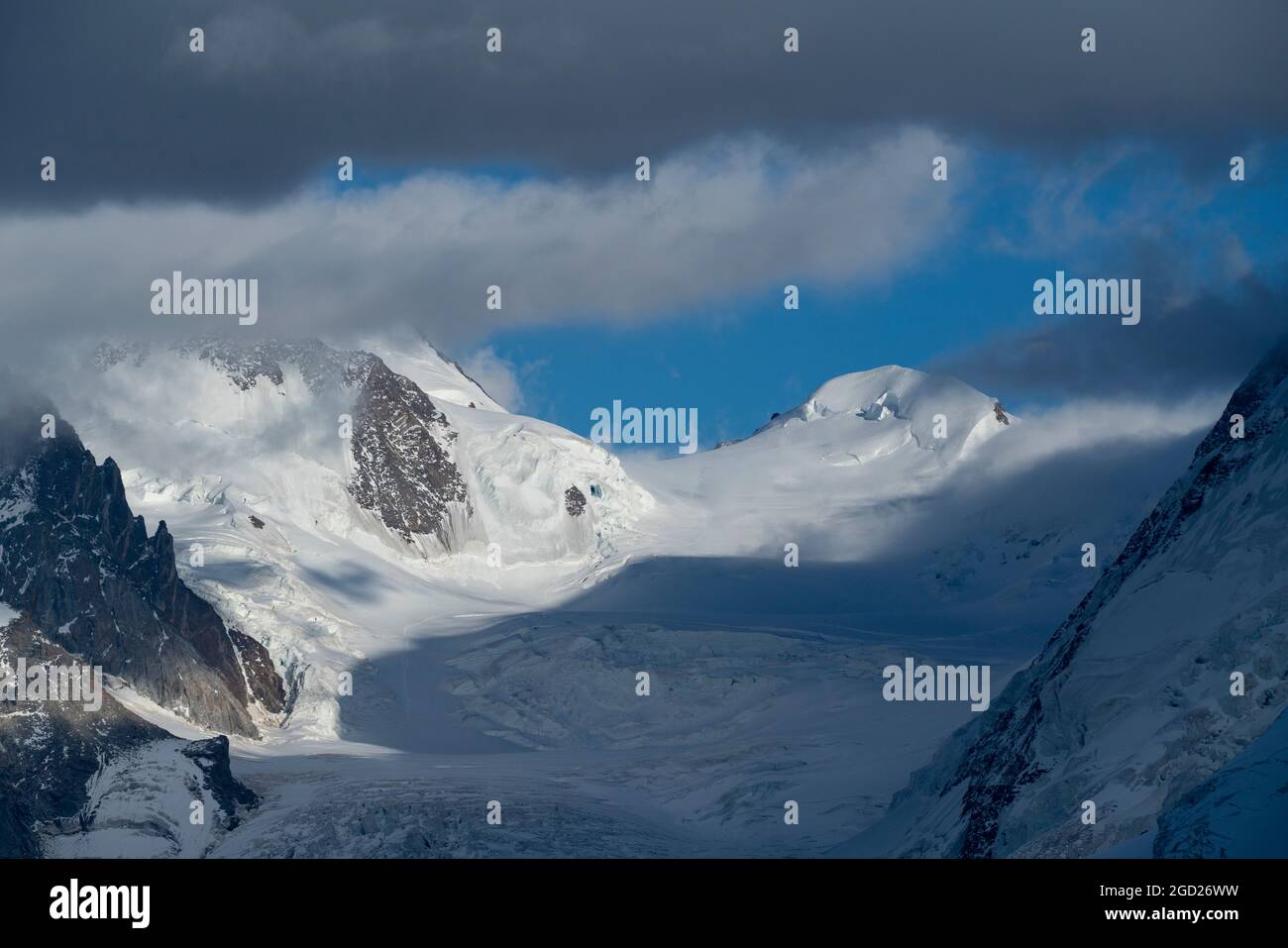 Geografia / viaggio, Svizzera, Grenzgletscher (ghiacciaio), Alpi Vallesi, DIRITTI-AGGIUNTIVI-CLEARANCE-INFO-NON-DISPONIBILE Foto Stock