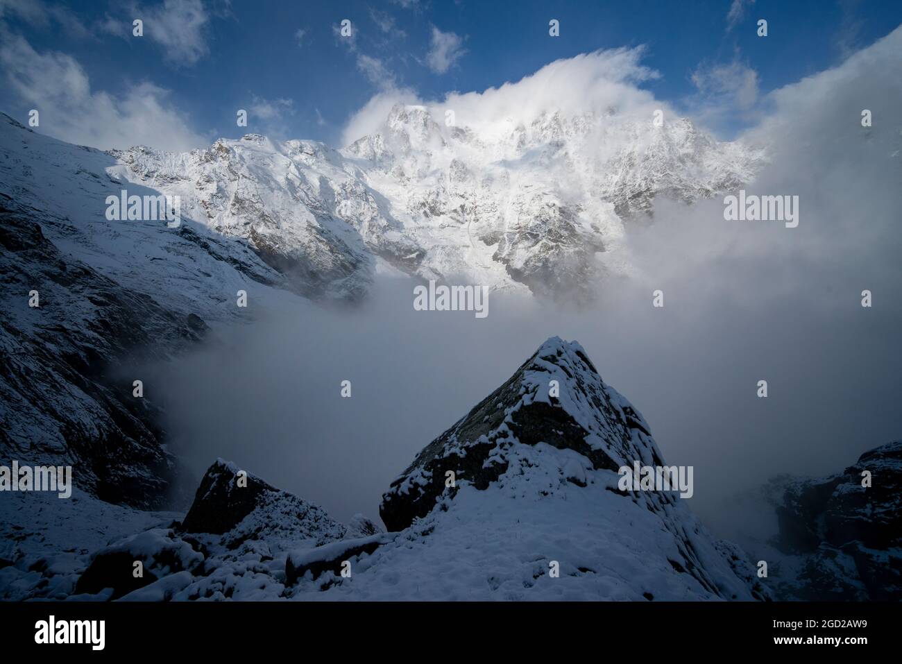 Geografia / viaggio, Italia, Alto Adige, ghiacciaio Monte Rosa, Macugnagawand, Area Monte Rosa, DIRITTI-AGGIUNTIVI-AUTORIZZAZIONE-INFORMAZIONI-NON-DISPONIBILI Foto Stock