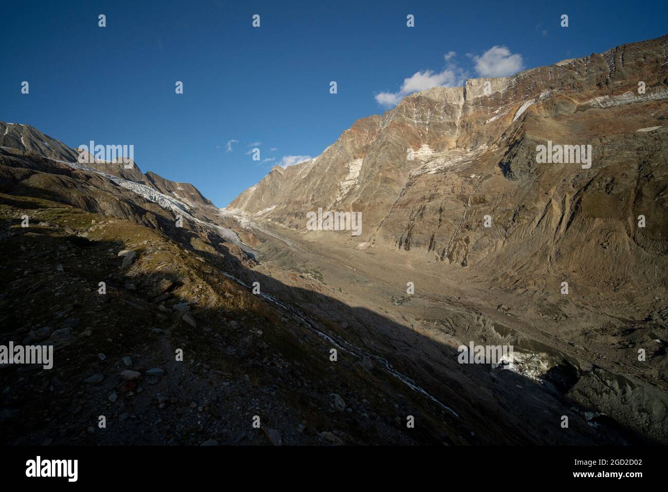 Geografia / viaggio, Svizzera, ghiacciaio Lang nella Loetschental (Valle di Loetschen), Alpi Bernesi, DIRITTI-AGGIUNTIVI-CLEARANCE-INFO-NON-DISPONIBILE Foto Stock