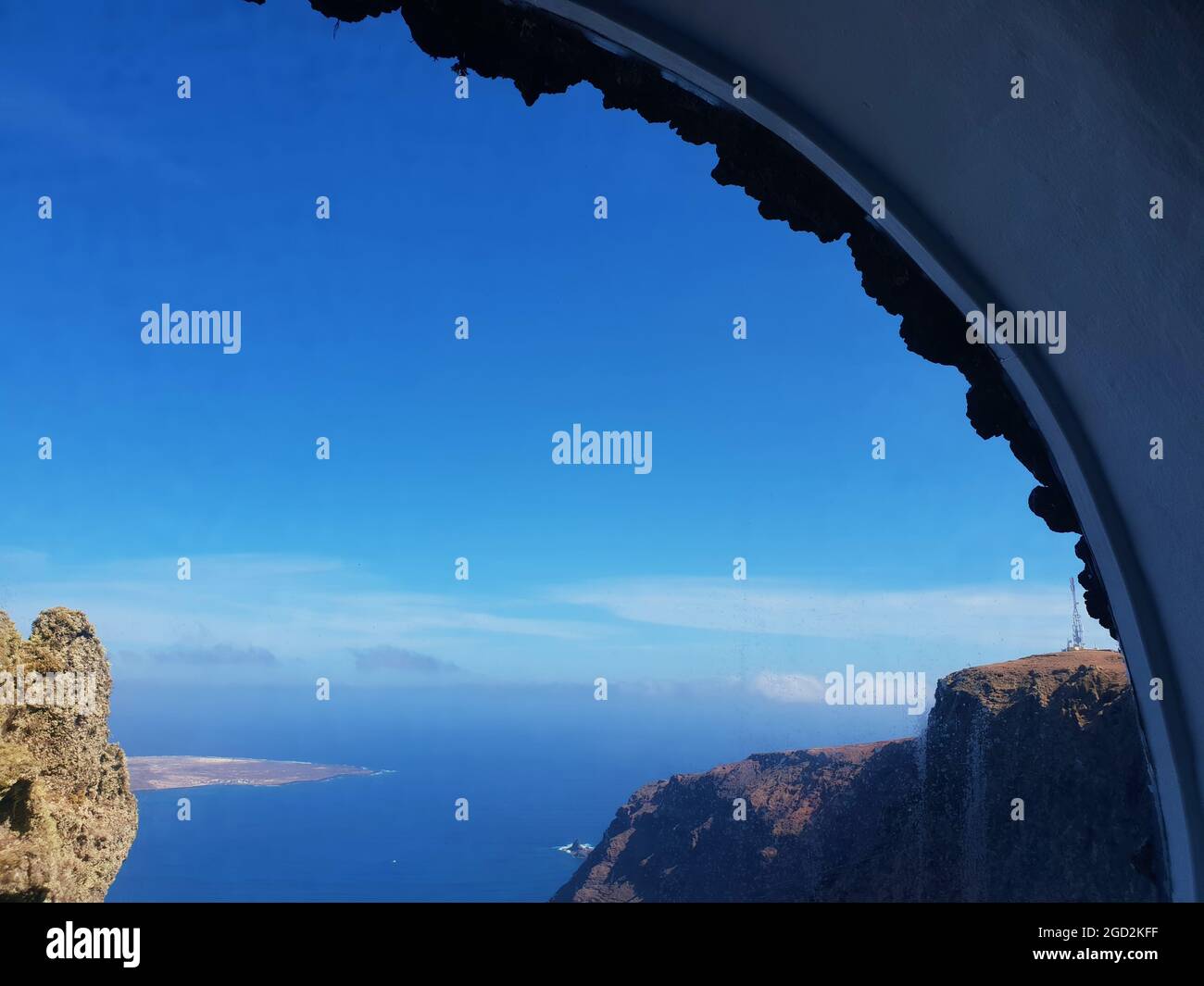 Blick auf das Meer vom Mirador del Rio - Lanzarote Foto Stock