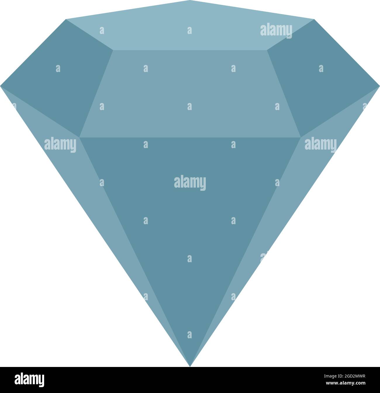 Icona abilità diamante. Immagine piatta dell'icona del vettore di abilità del diamante isolata su sfondo bianco Illustrazione Vettoriale