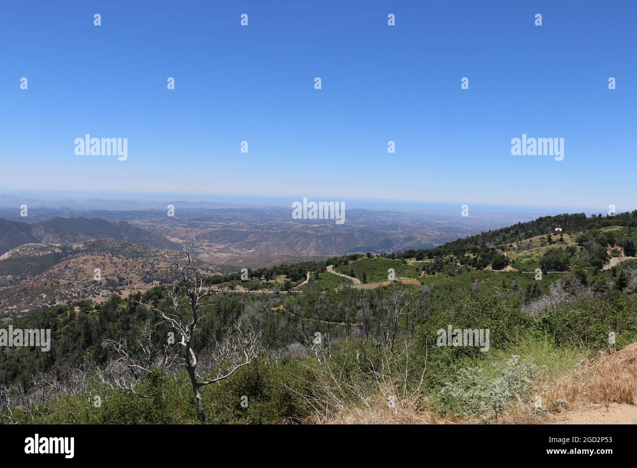 Il Monte Palomar si affaccia su ca. 27 giugno 2017 Foto Stock