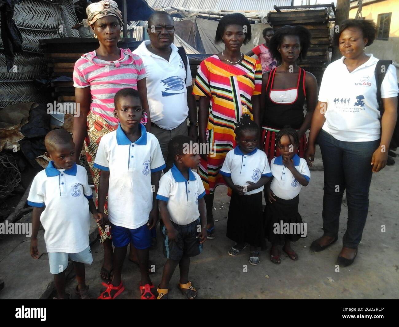 Araba Takyiwa, una madre ghanese di sette anni che ha trafficato sua figlia e ha permesso ai suoi figli di lavorare nella pesca invece di frequentare la scuola, è ora un difensore del lavoro e del traffico di esseri umani contro i bambini ca. 29 ottobre 2015 Foto Stock